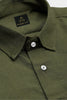 Olive Green Luxurious Linen Shirt