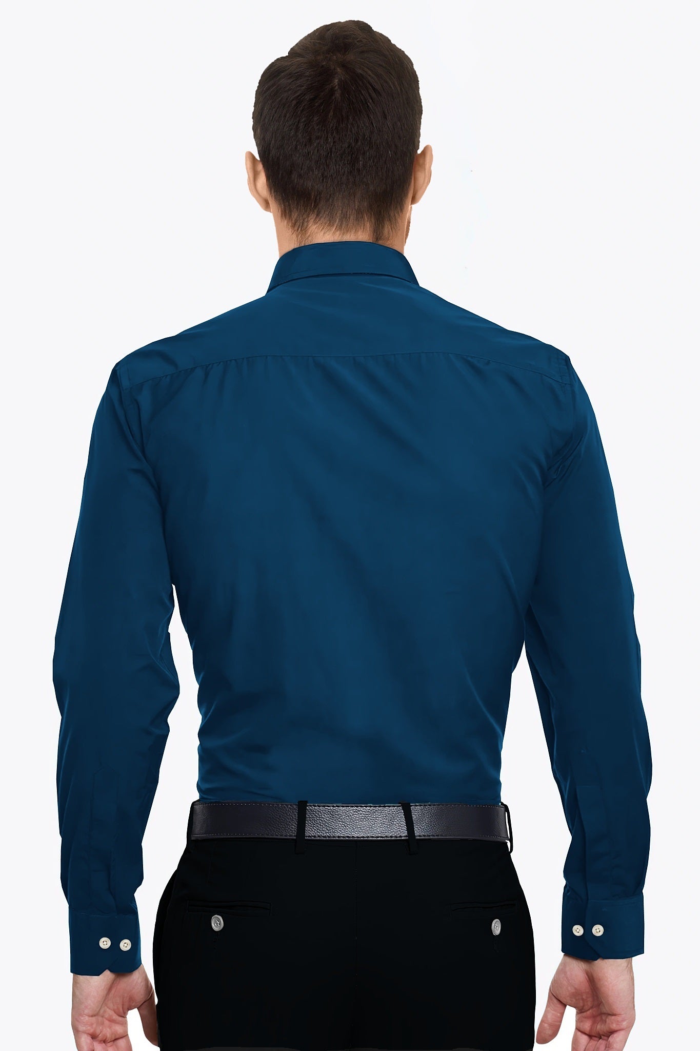 Royal Blue Plain 100% Giza Cotton Shirt