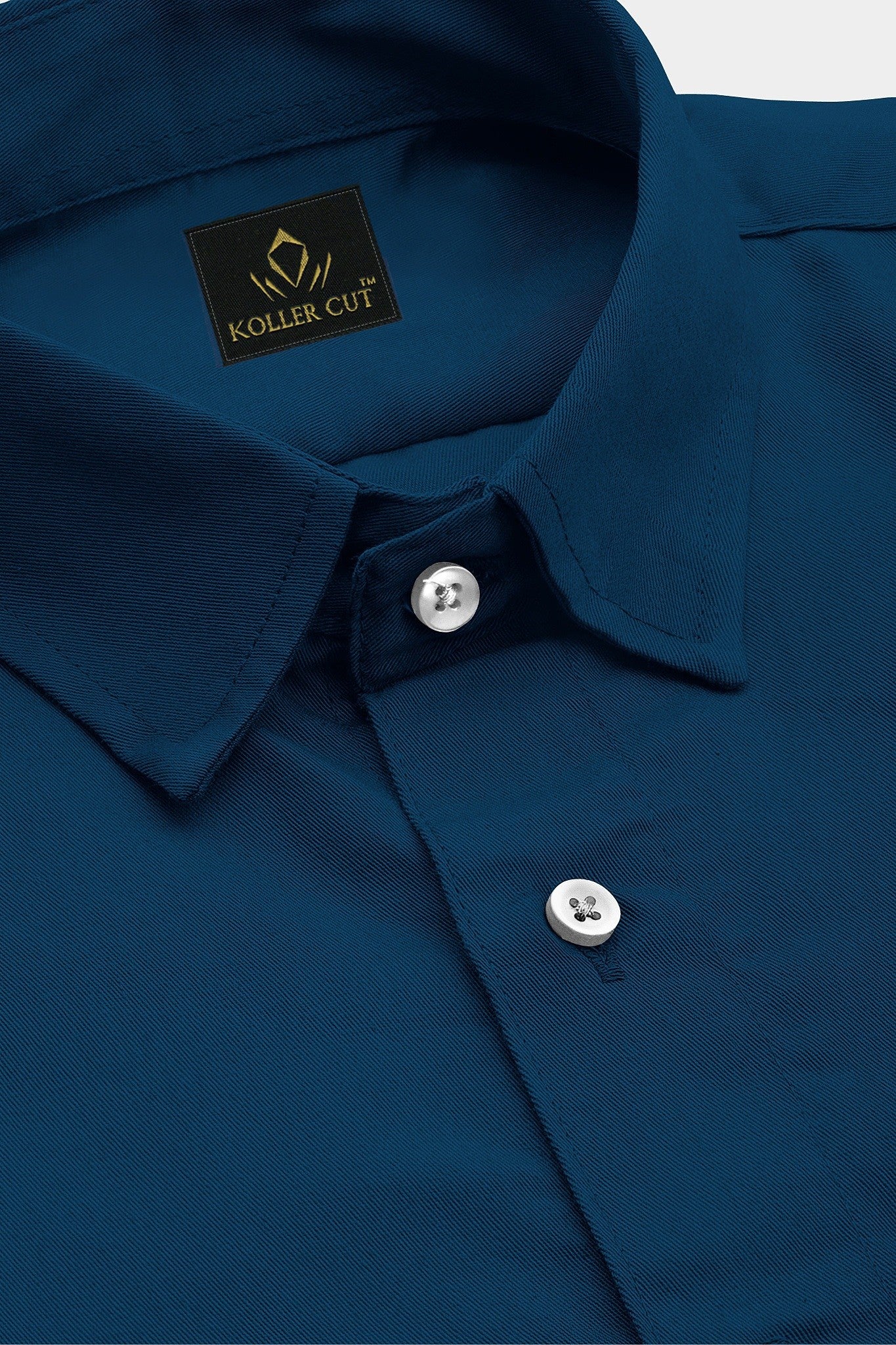 Royal Blue Plain 100% Giza Cotton Shirt