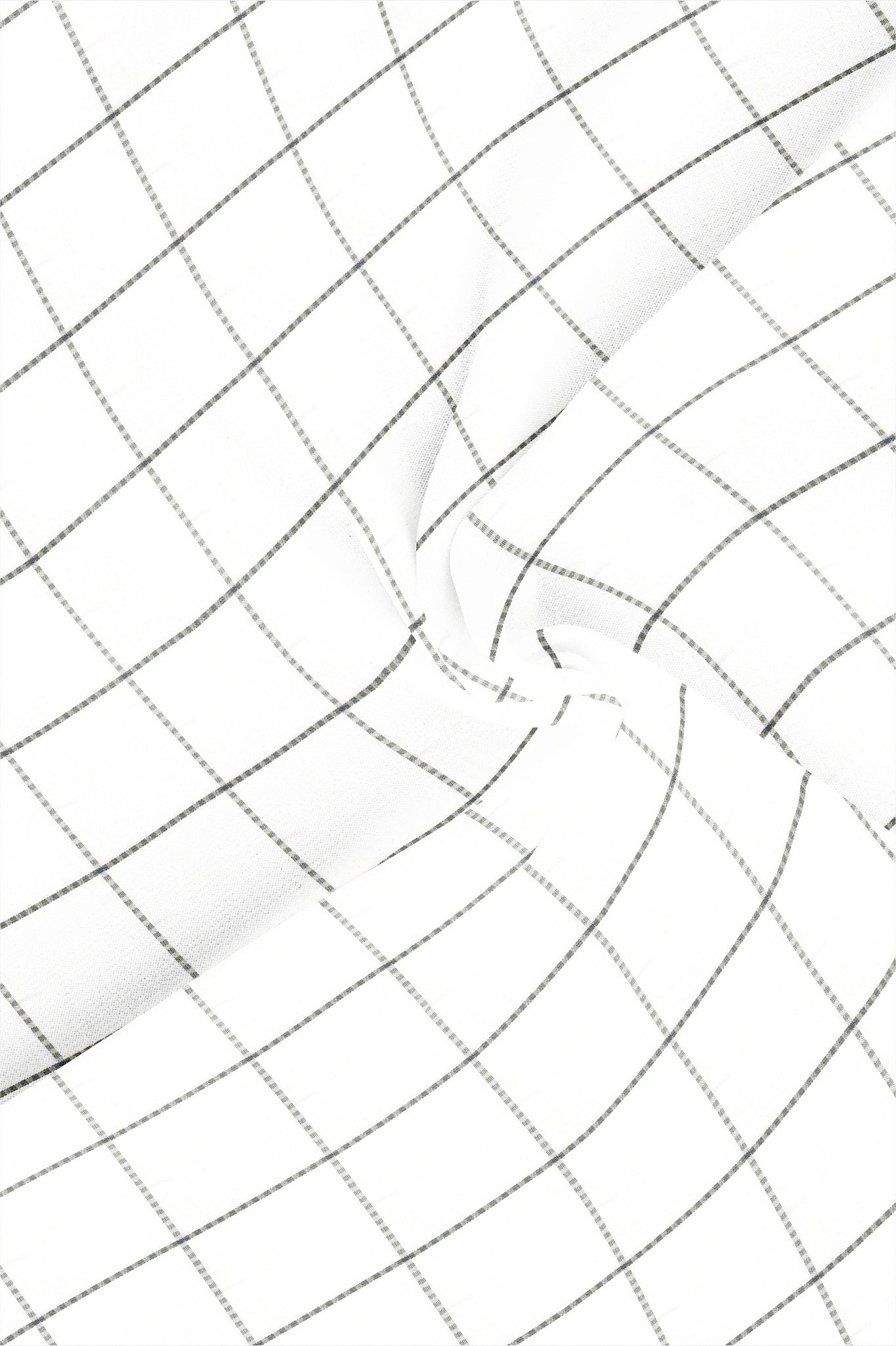 Black and White Jacquard Checks Premium Giza Cotton Shirt