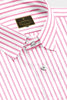 Millennial Pink and White Candy Stripes Cotton Shirt
