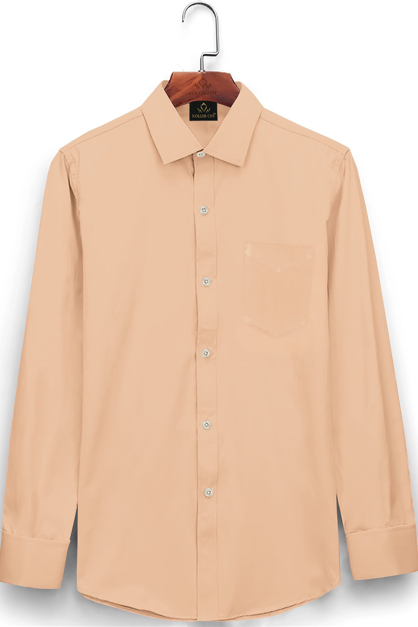 Cashmere Brown Giza Cotton Shirt