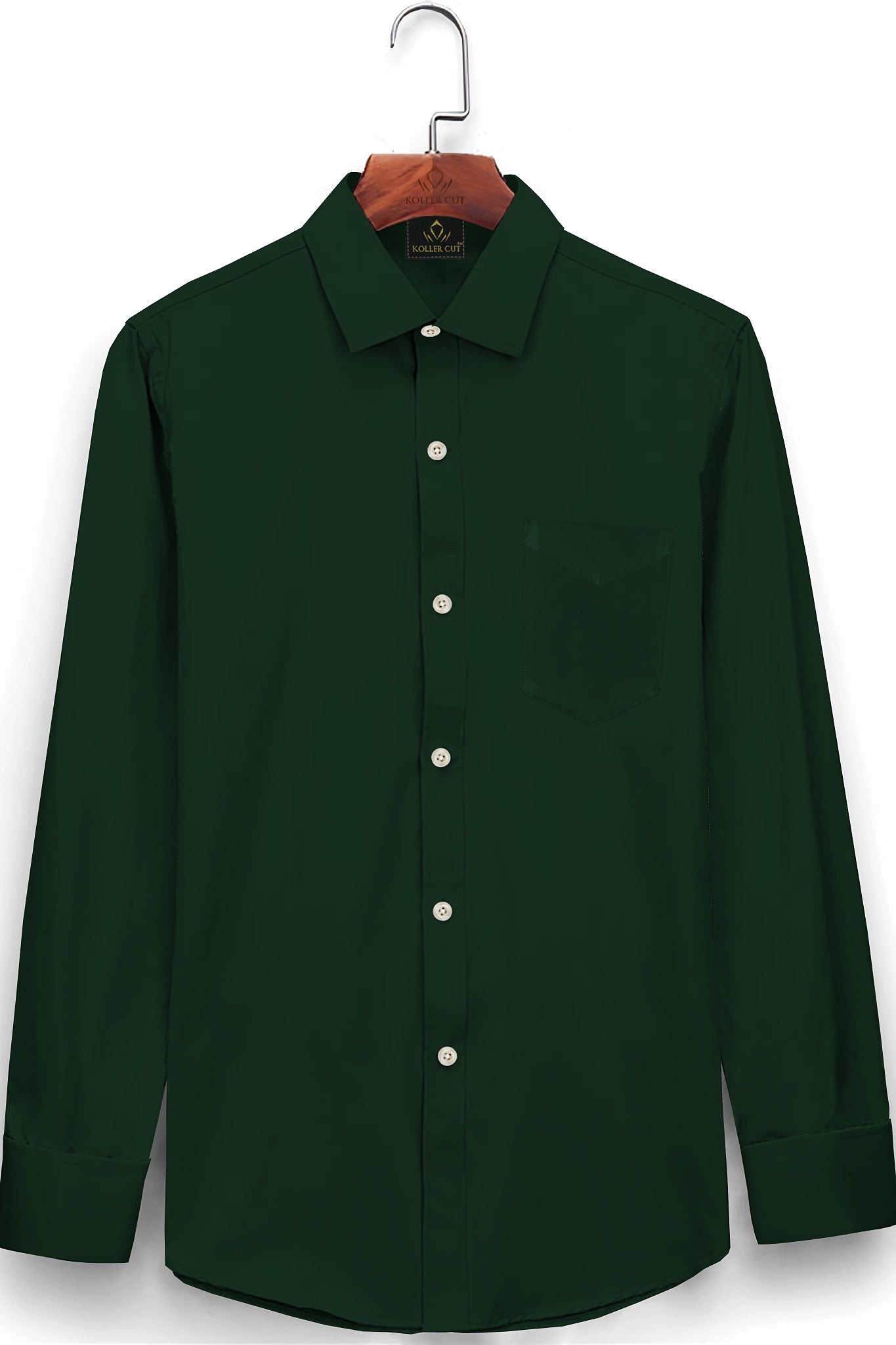 Forest Green Giza Cotton Shirt
