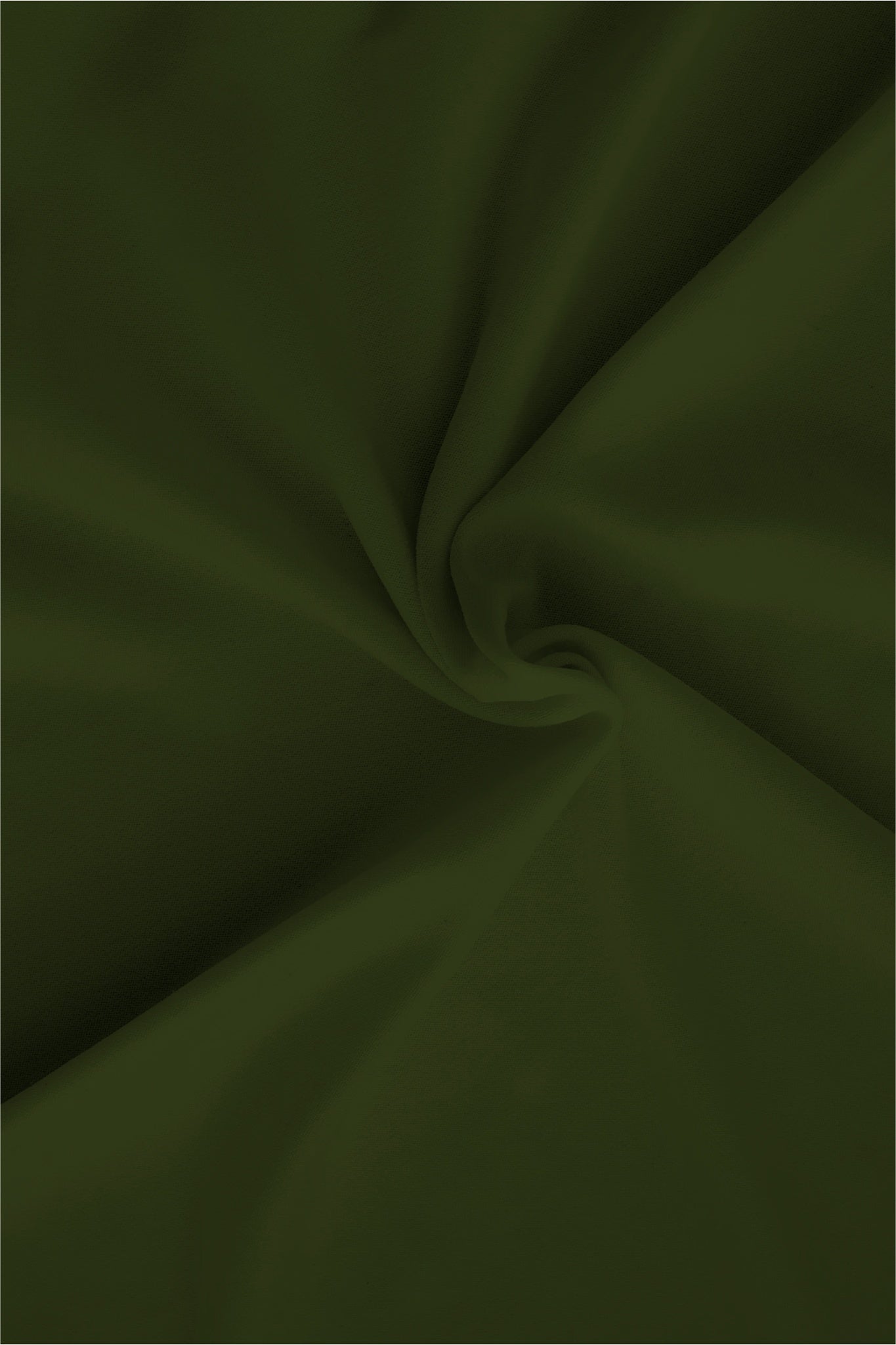 Basil Green Mandarin Collar Giza Cotton Shirt