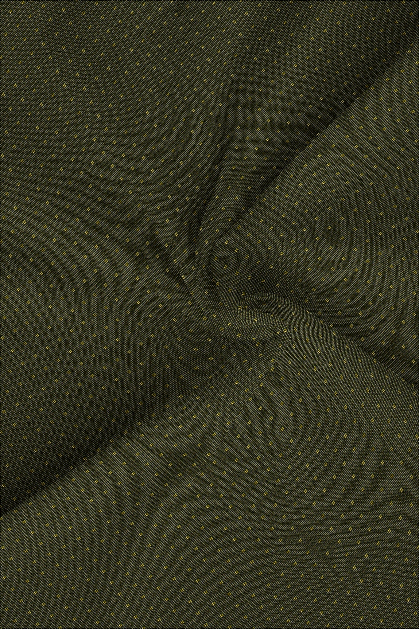 Daffodil Yellow and Midnight Blue Rectangle Jacquard Premium Cotton Shirt