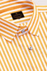 White with Tangelo Orange Candy Stripes Premium Cotton Shirt