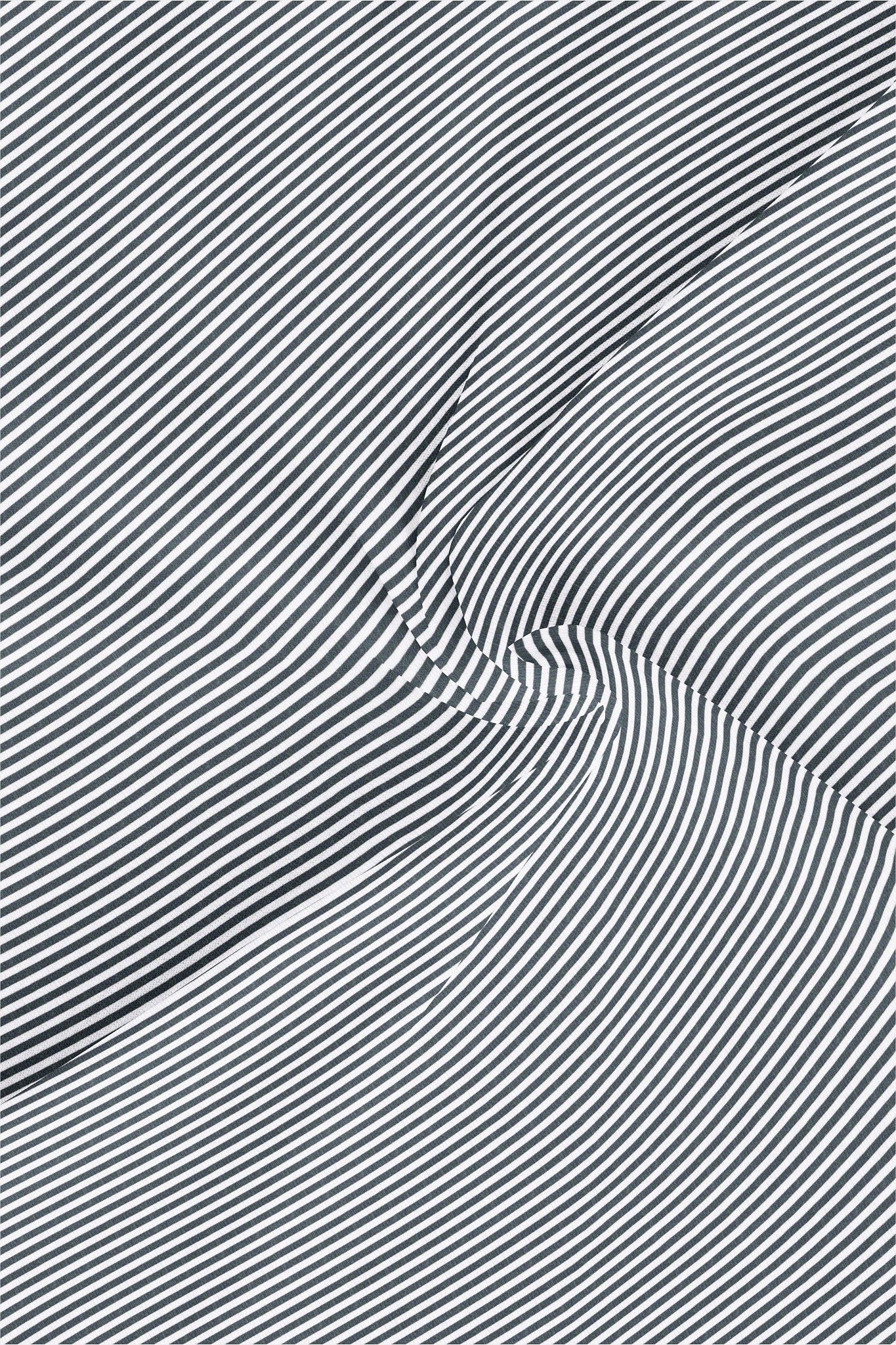 Charcoal Black and White Candy Stripes Designer Cotton Shirt