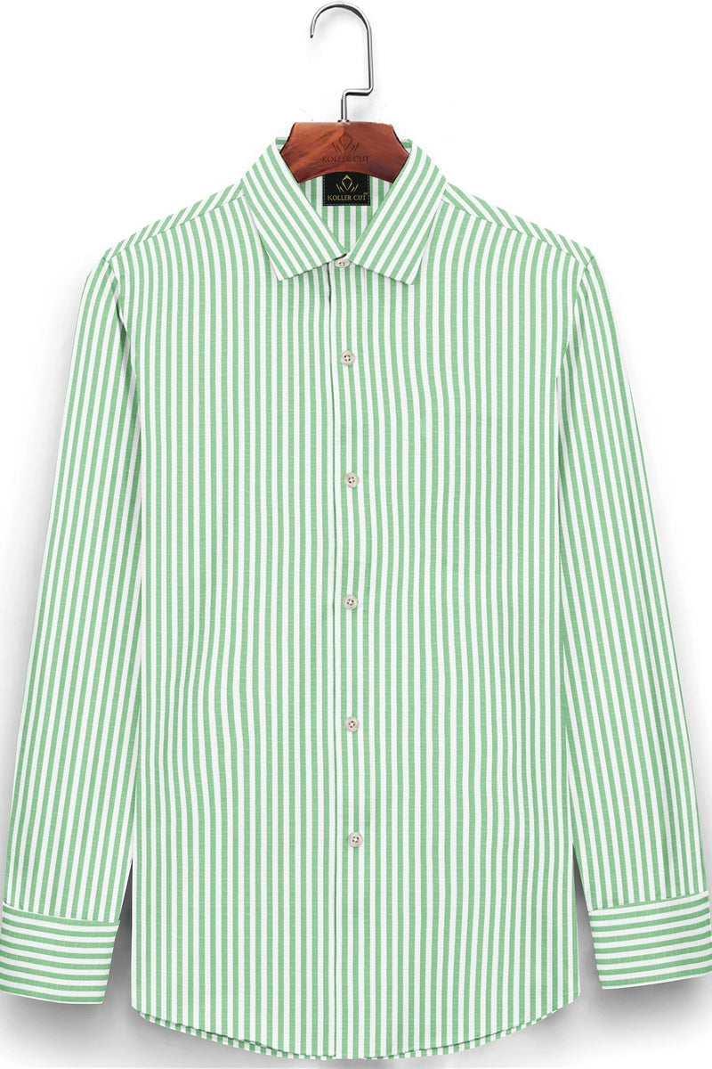 Green White Striped Shirts - Buy Green White Striped Shirts online in India