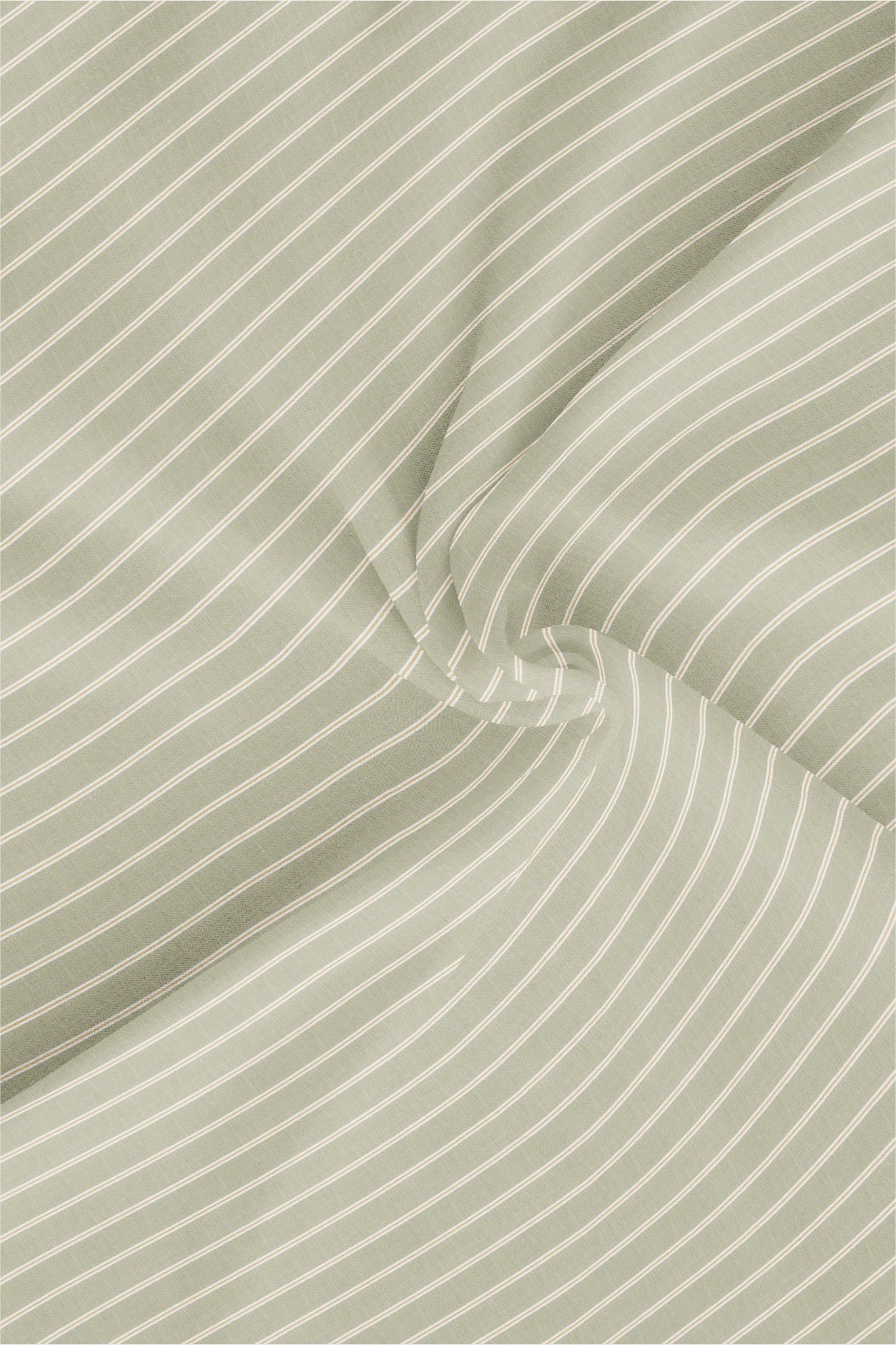 Moth Cream with White and Papyrus Cream Stripes Giza Cotton Shirt