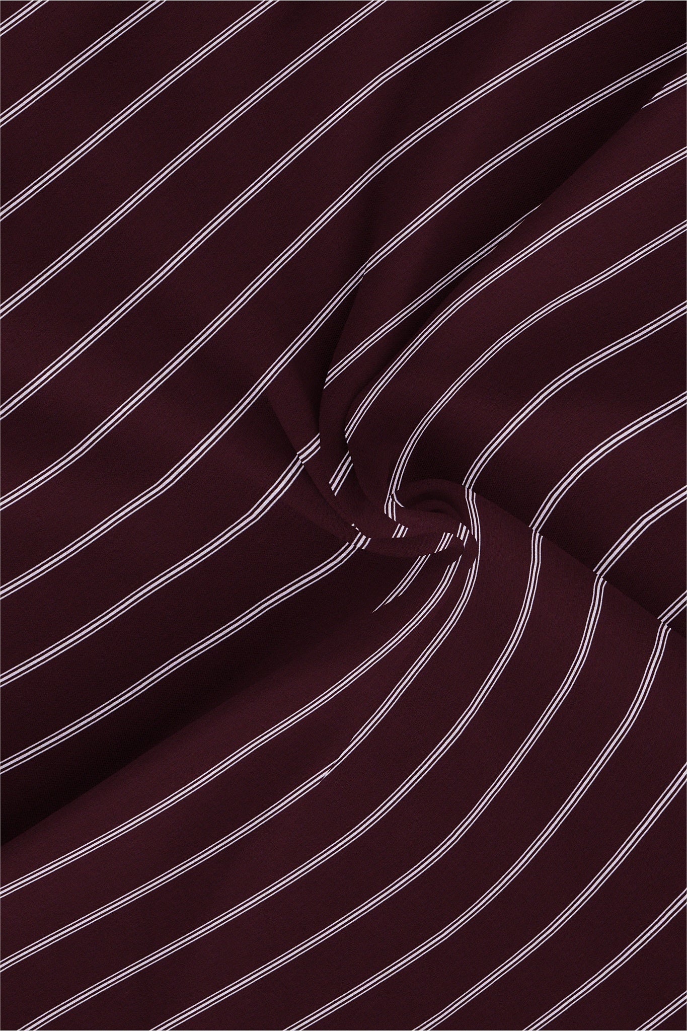 Cabernet Red and White Stripes Cotton Shirt