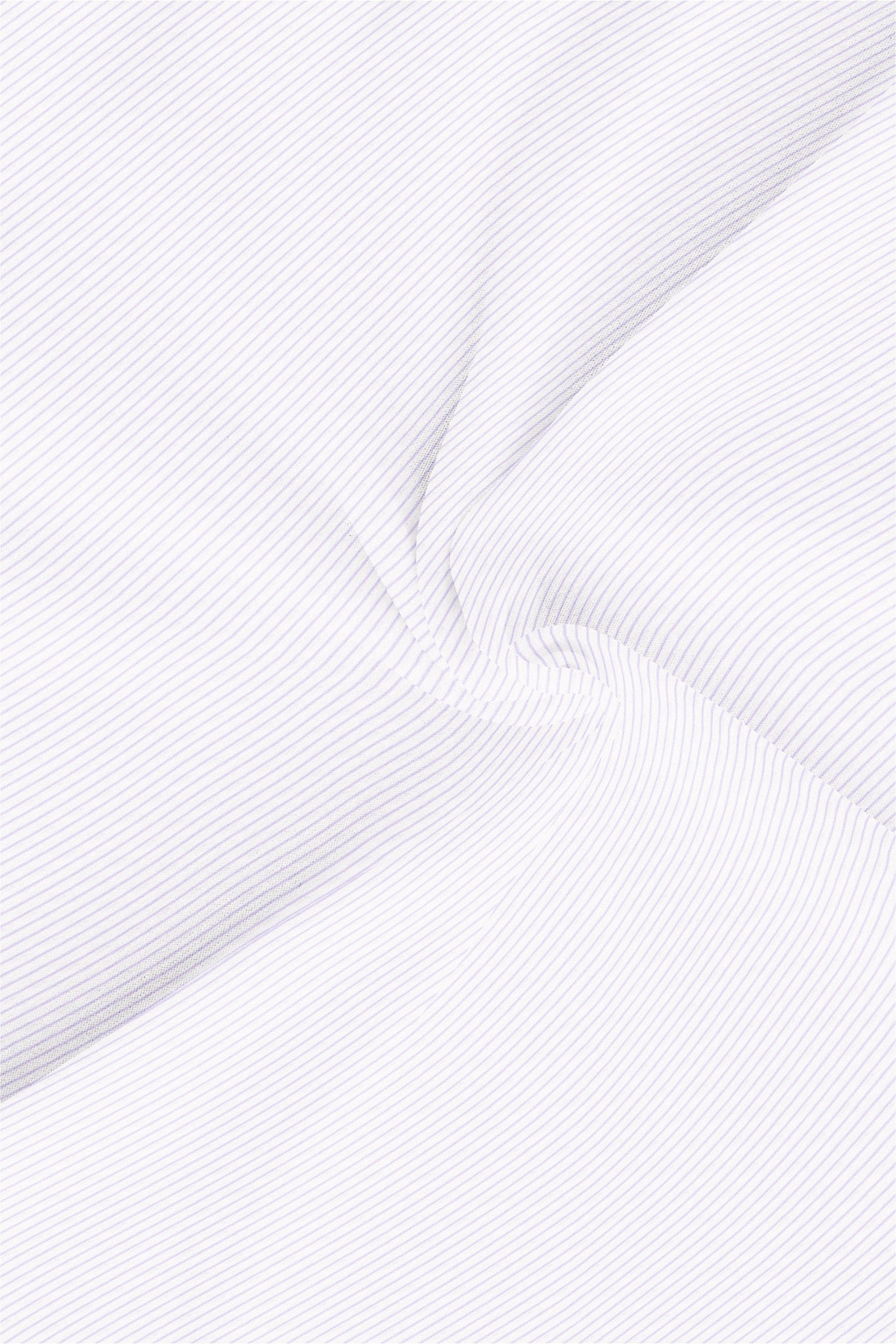 White and Sheer Lilac Purple Pinstripes Cotton Shirt