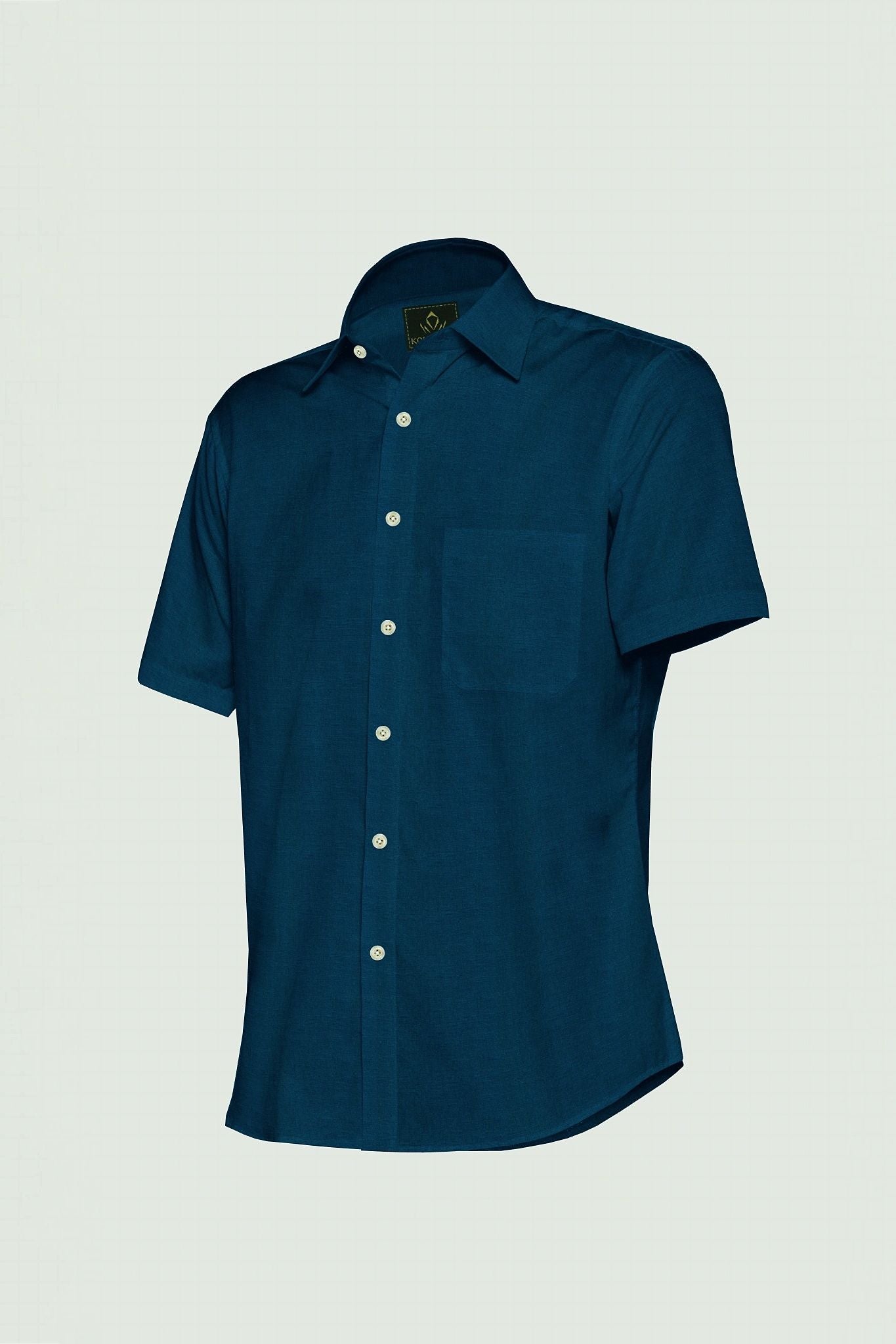 Royal Blue Luxurious Linen Shirt - Buy Linen Plus Size Shirts for Men in Mumbai