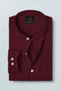 Merlot Red Mandarin Luxurious Linen Shirt