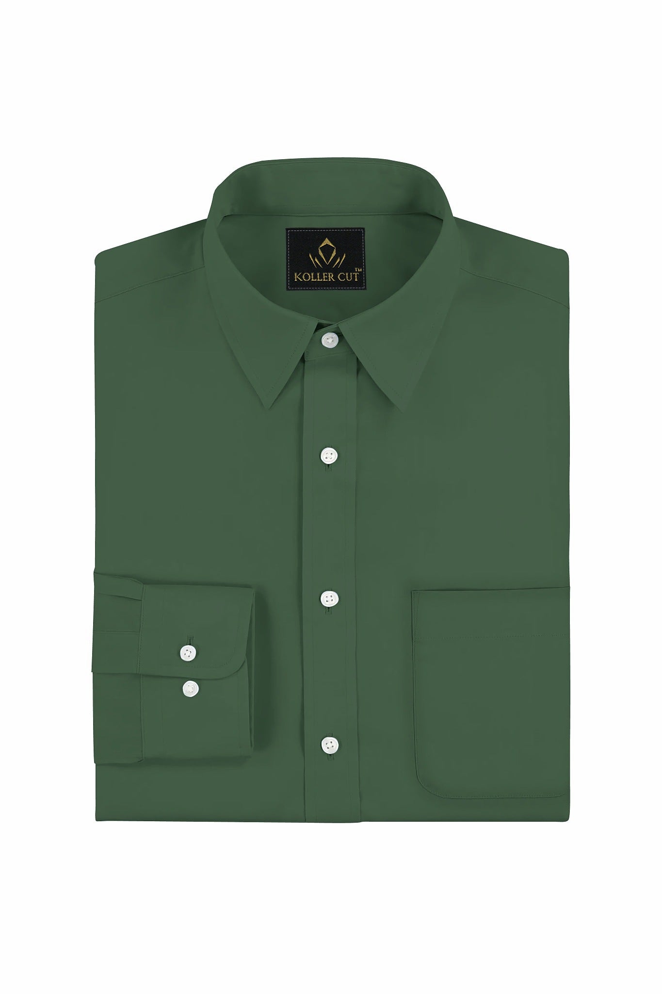 Bronze Green Giza Cotton Zodiac Shirt