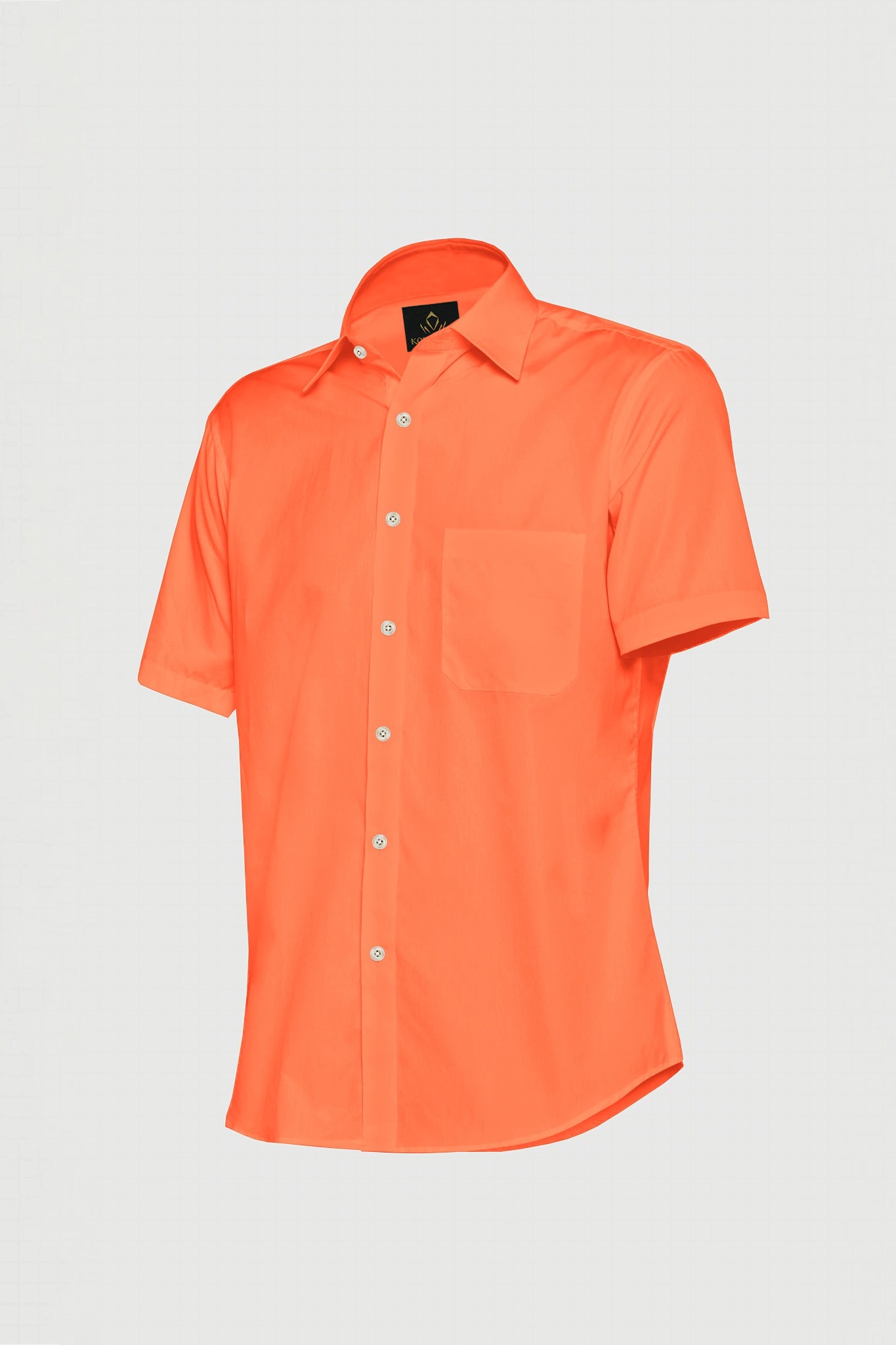 Persimmon Orange Giza Cotton Shirt