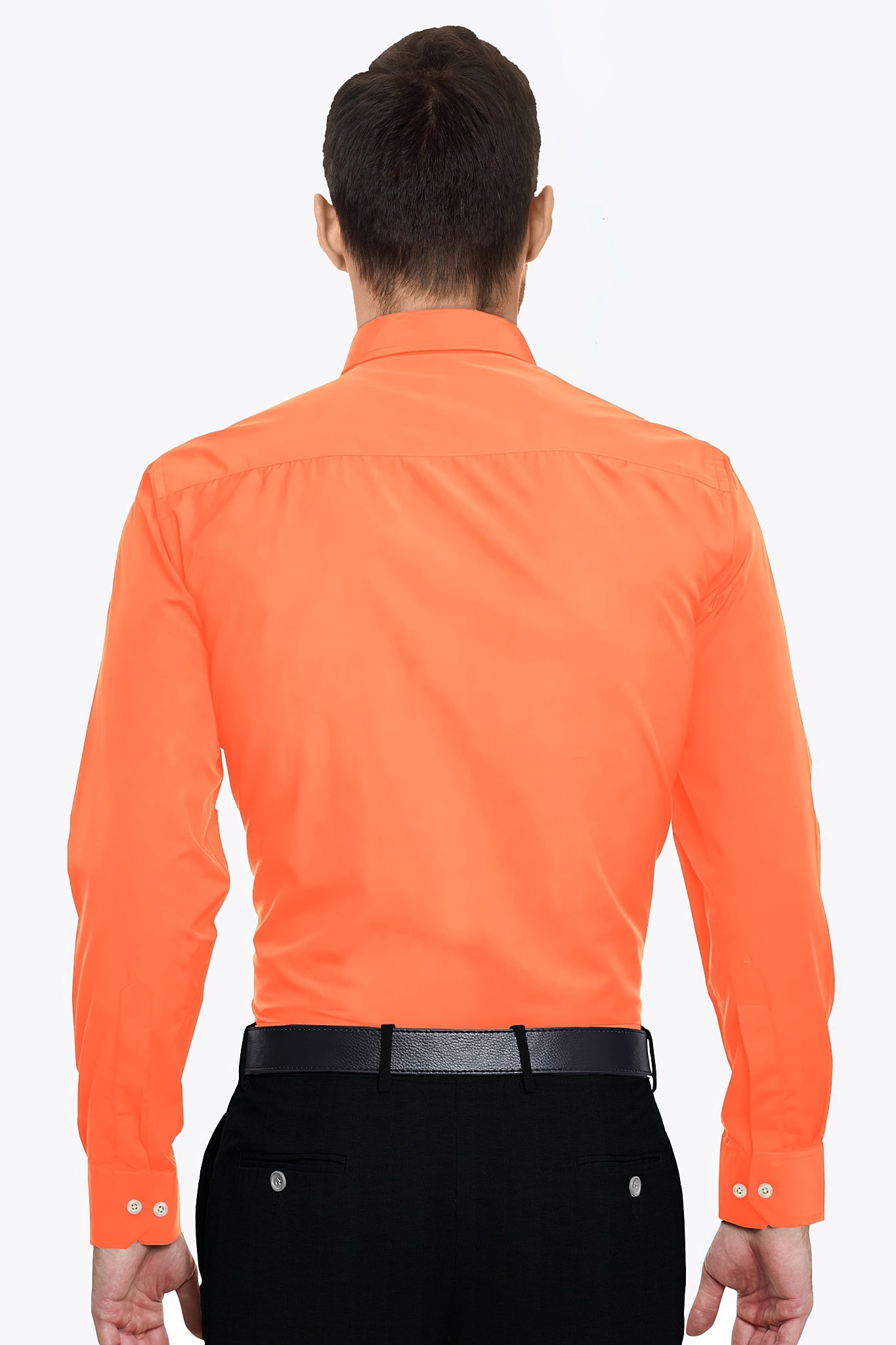 Persimmon Orange Giza Cotton Shirt