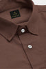 Mocha Mousse Brown Cotton Linen Shirt-Men's Premium Linen Shirt in India