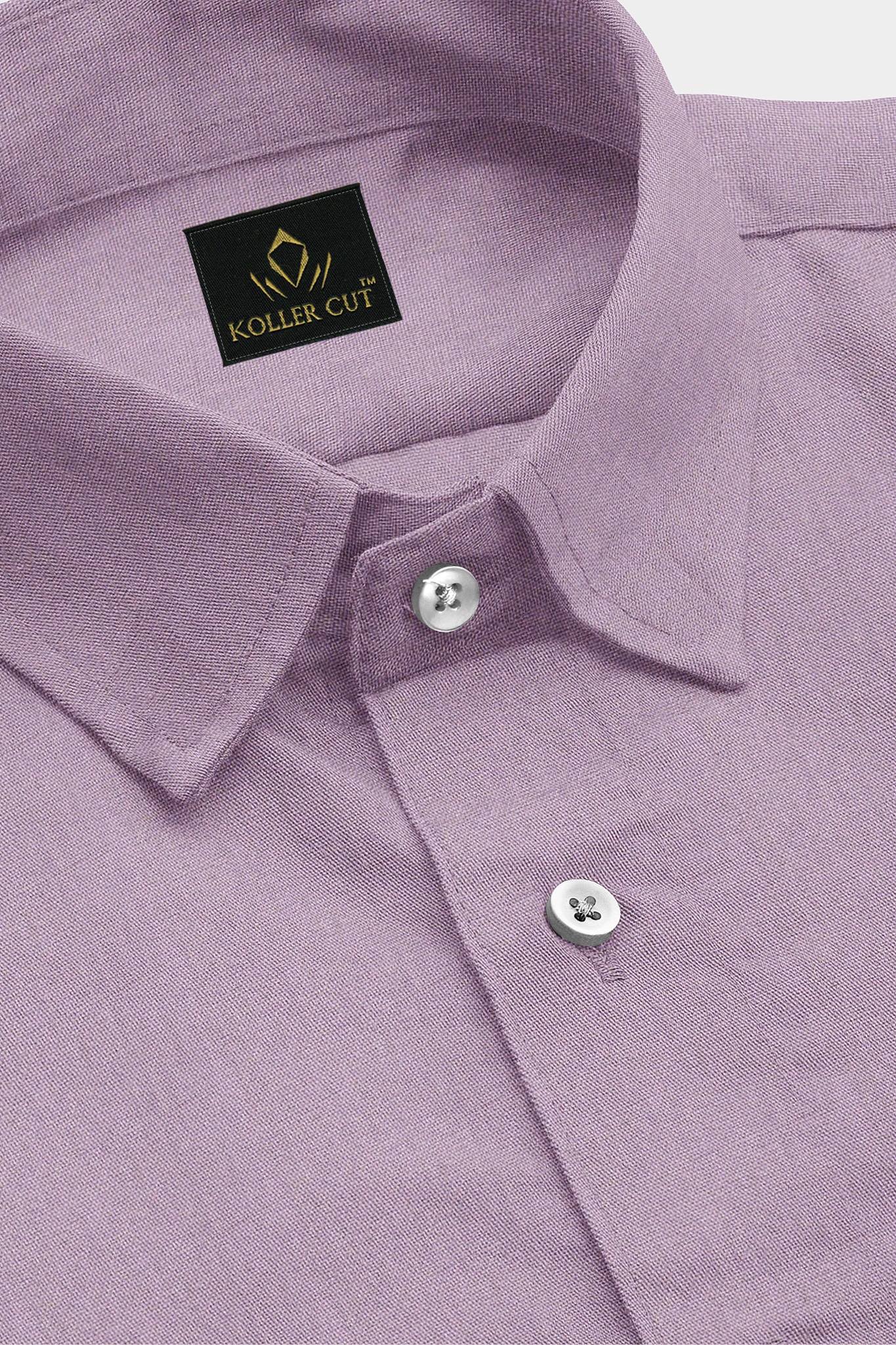 Millennial Pink Solid Cotton Shirt
