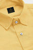 Sulphur Yellow Cotton Linen Shirt