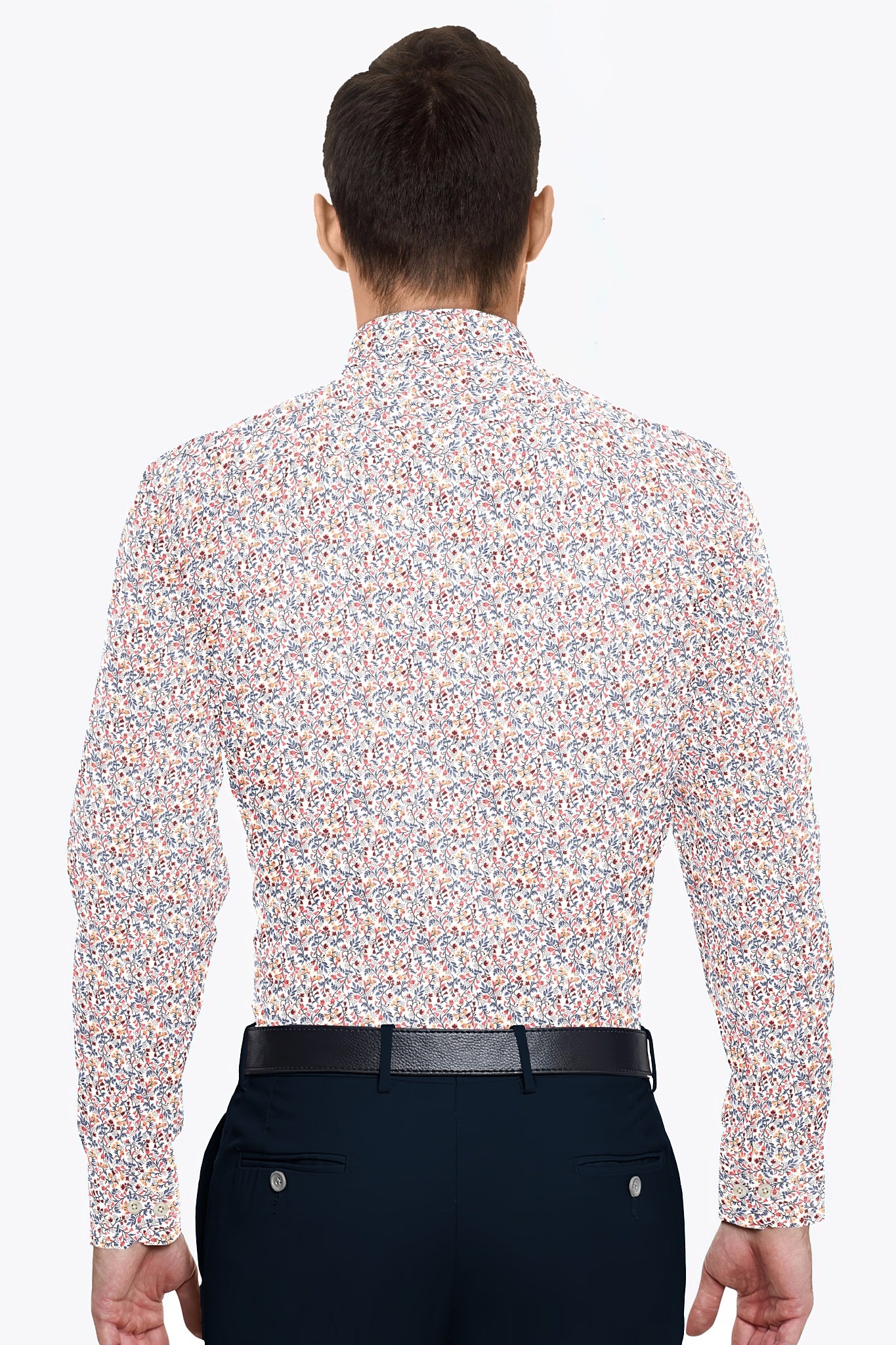 Snow White Multicolored Floral Printed Cotton Shirt