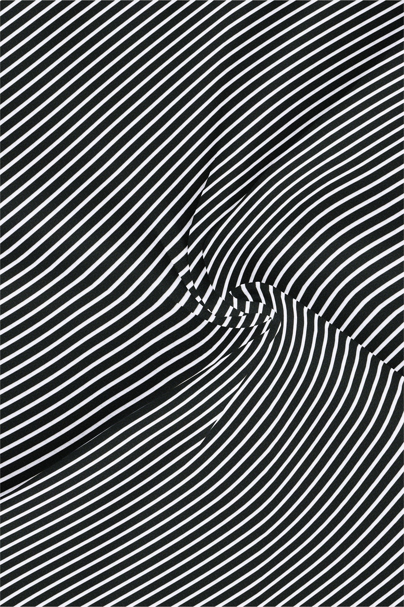 Ebony Black and White Stripes Cotton Shirt Plus size shirts in India