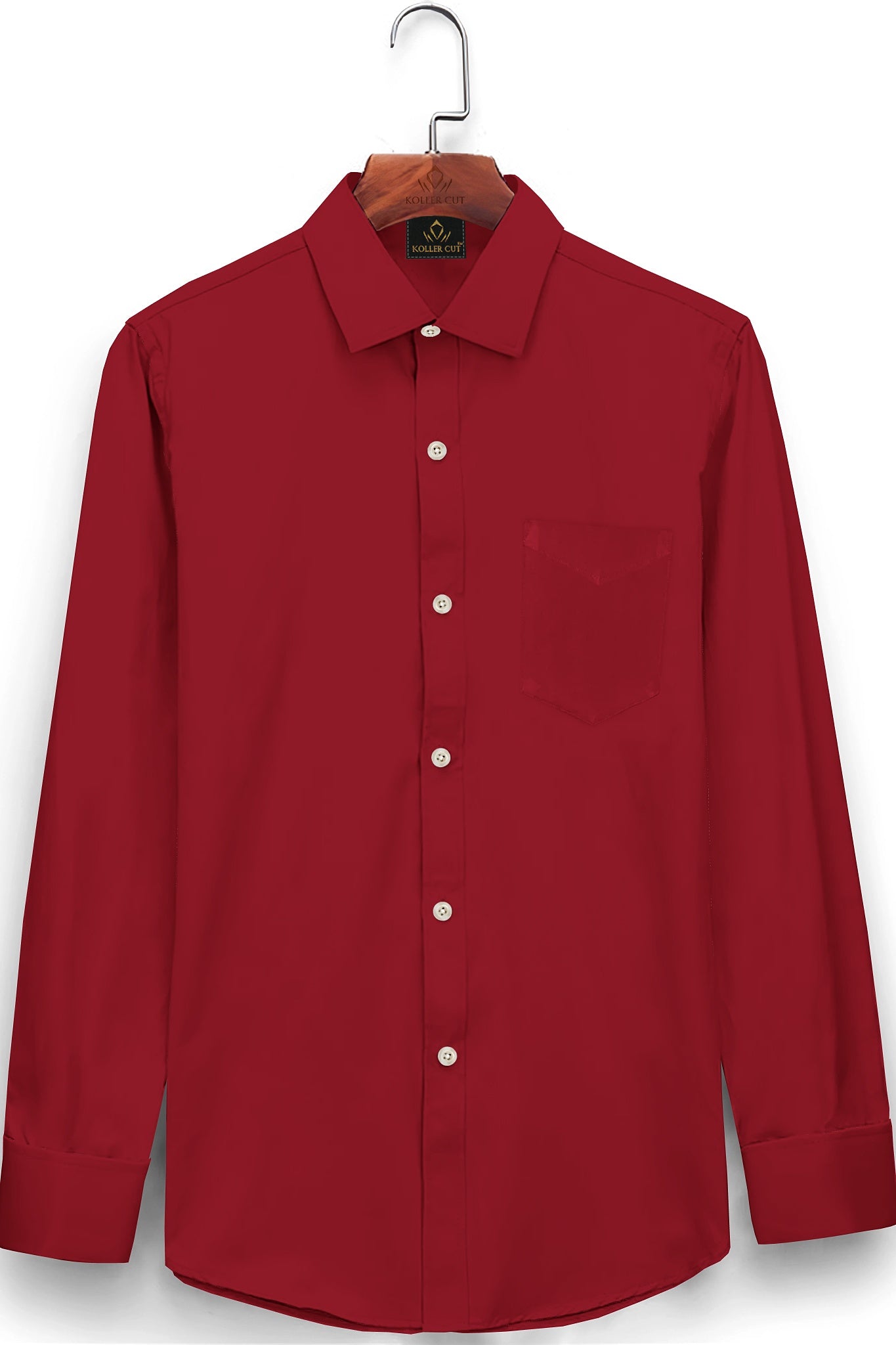 Red Giza Cotton Shirt