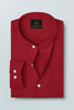 Red Mandarin Giza Cotton Shirt