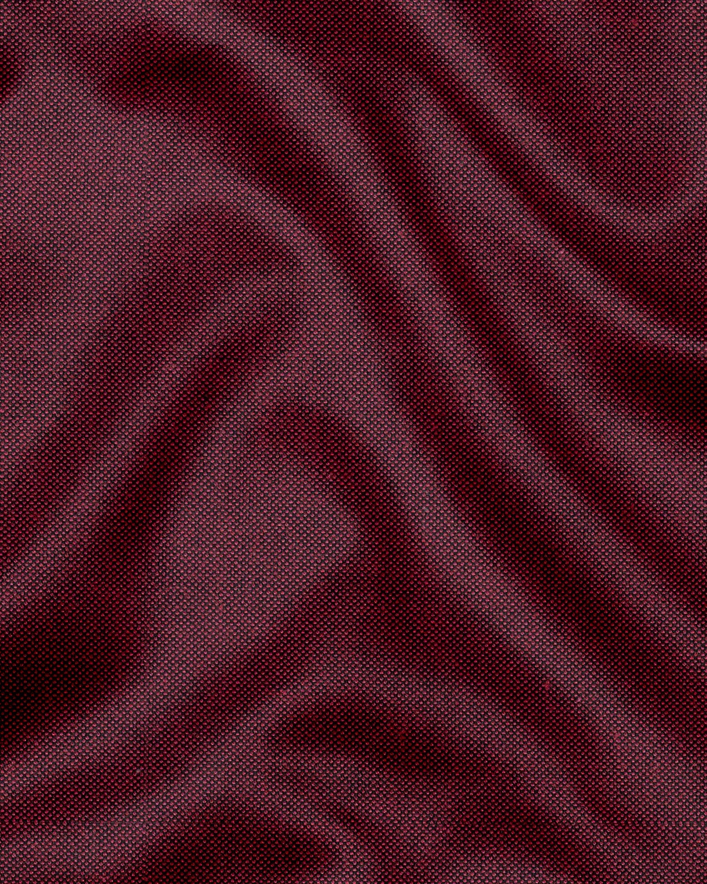 Oxblood Red Two Toned Premium Oxford Cotton Shirt