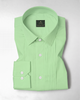 Pistachio Green Giza Cotton Tuxedo Shirt