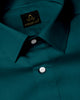 Quetzal Green Giza Cotton French crown Shirt