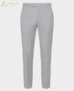 Silver Gray Wool Rich Slight Stretch Pant