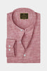 Persian Red Mandarin Men's Luxurious Linen Shirt