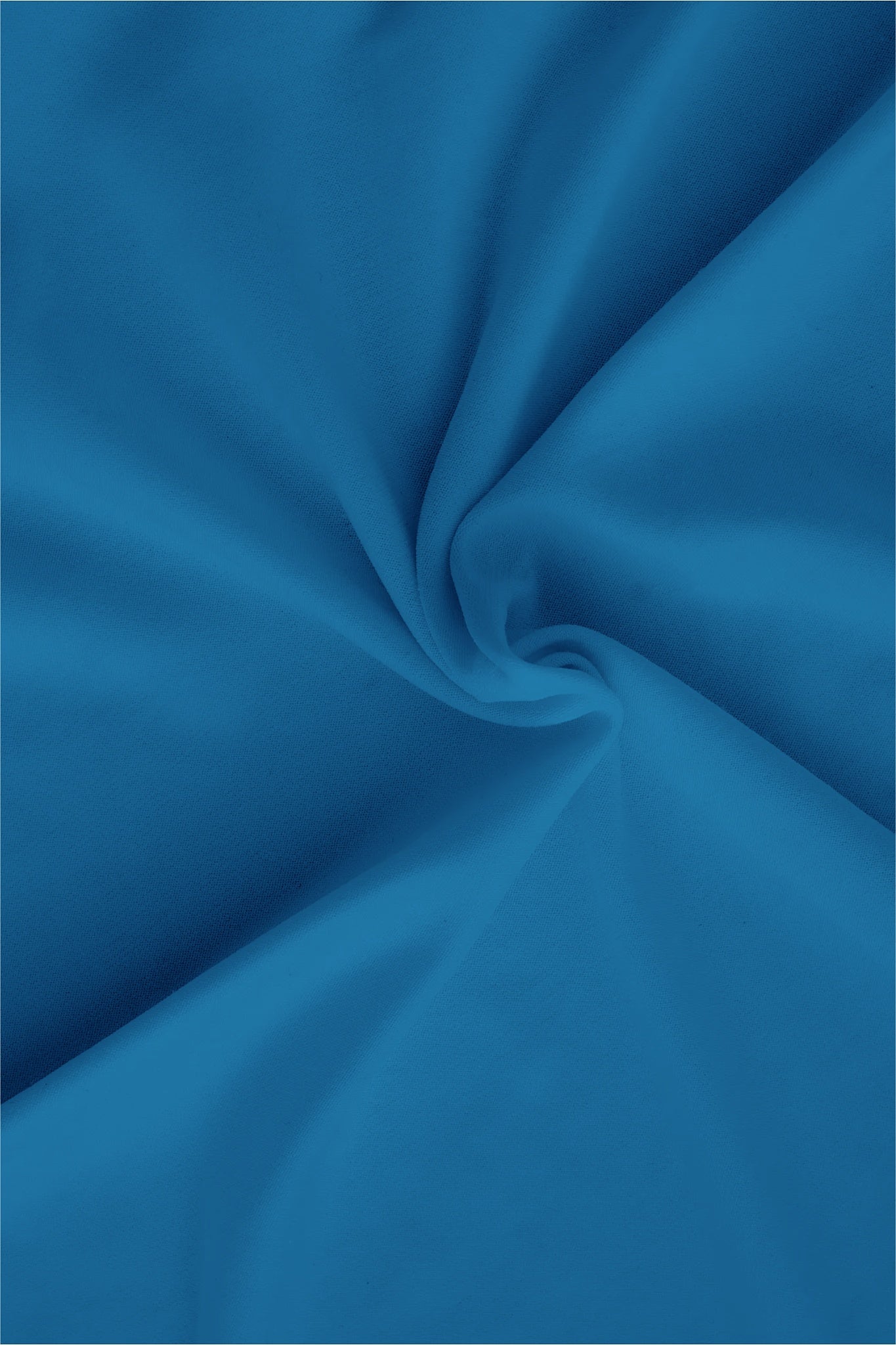 Sapphire Blue Mandarin Collar Giza Cotton Shirt