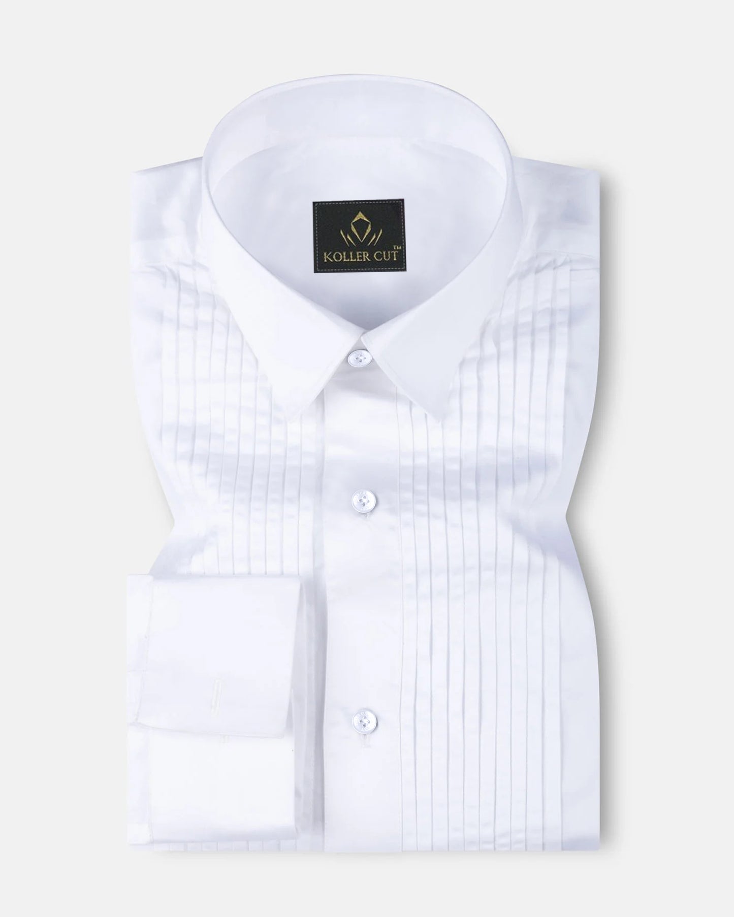 Snow White Giza Cotton Tuxedo Shirt