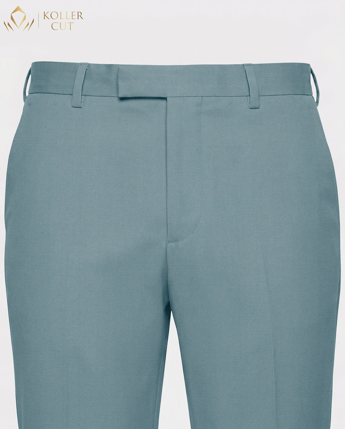 Nile Blue Wool Rich Slight Stretch Pant