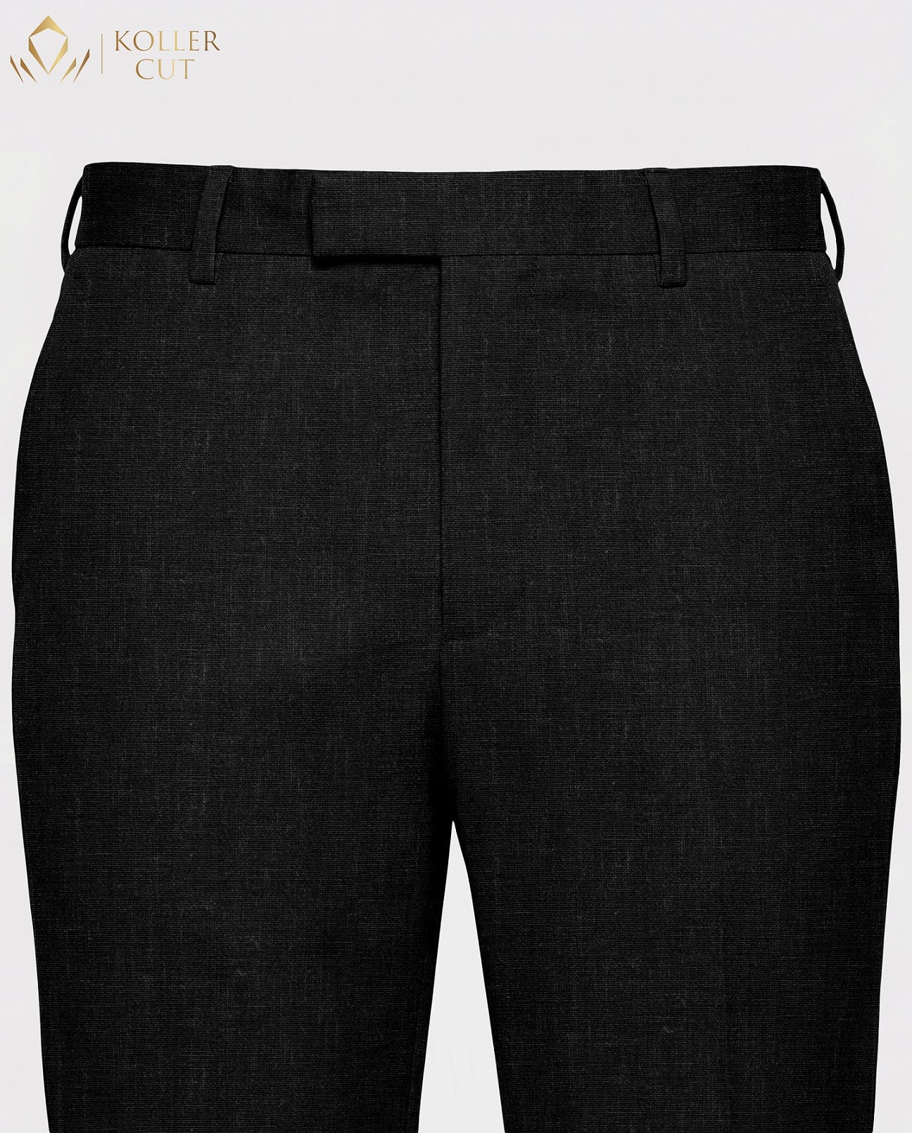 Meteorite Black Linen Blend Pant