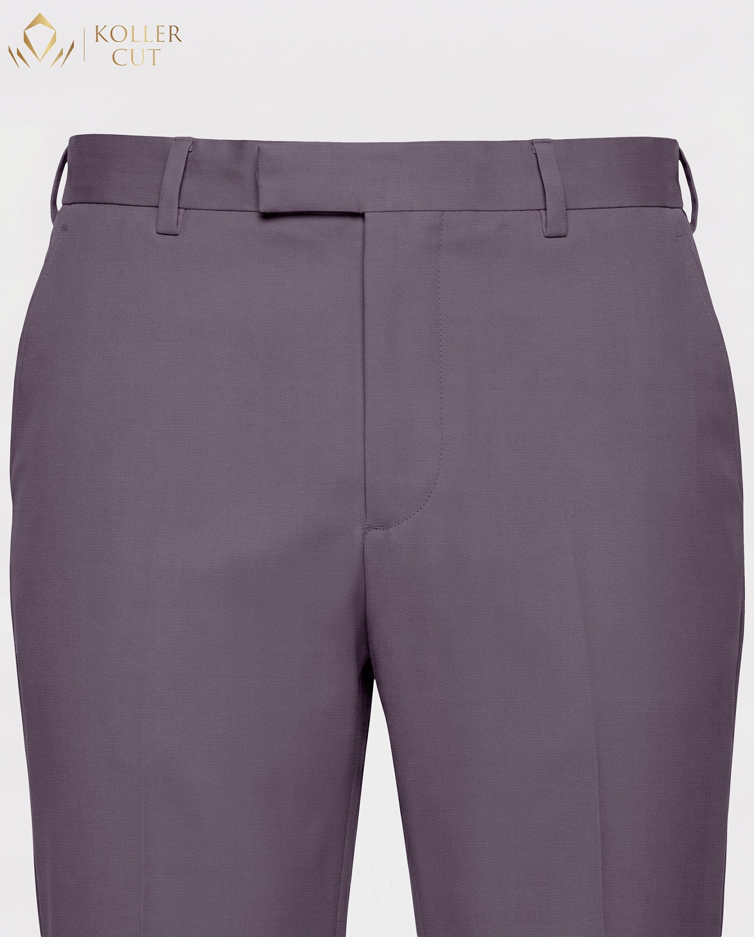 Graphite Purple Wool Rich Slight Stretch Pant