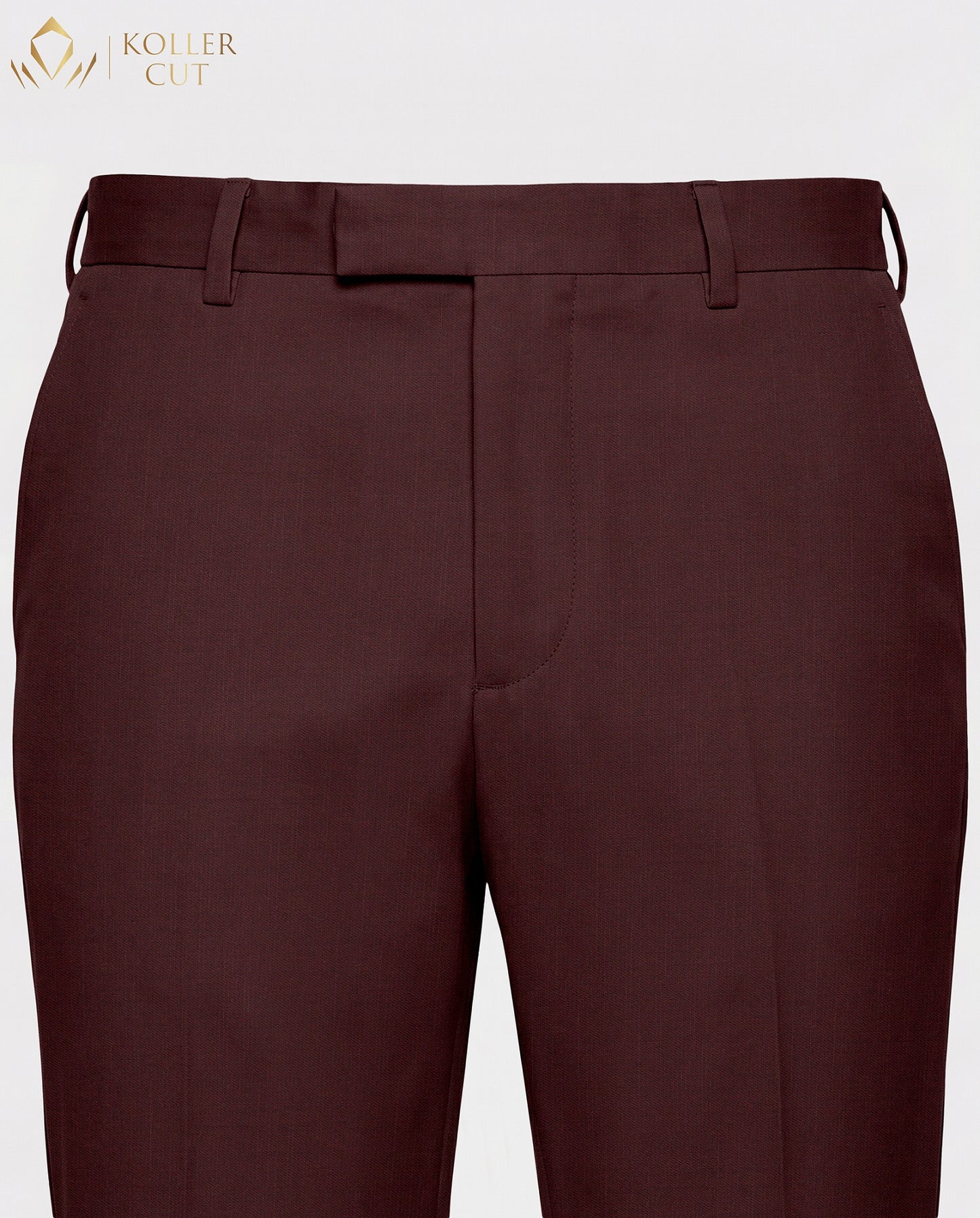 Rosewood Red Wool Rich Slight Stretch Pant