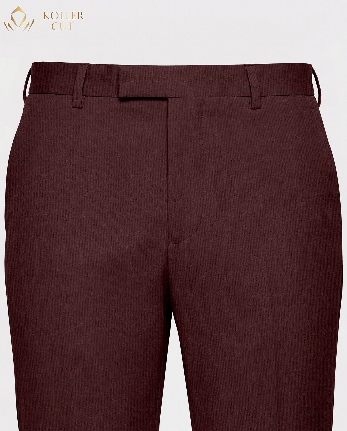 Rosewood Red Wool Rich Slight Stretch Pant