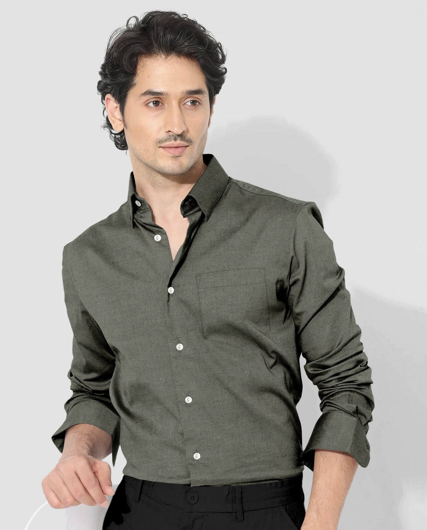 Sagebrush Green Luxurious Linen Shirt
