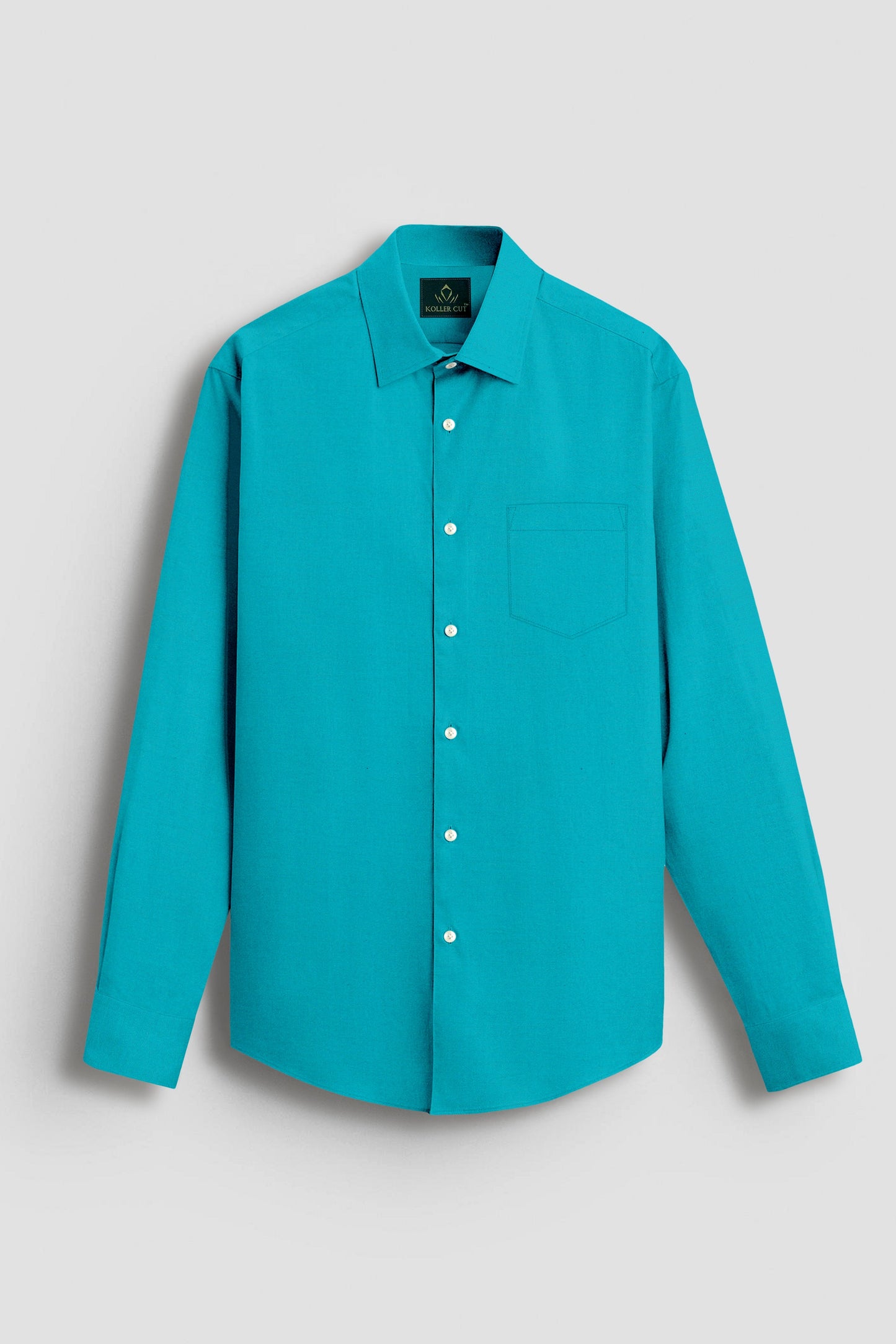 Turquoise Blue Giza Cotton Shirt