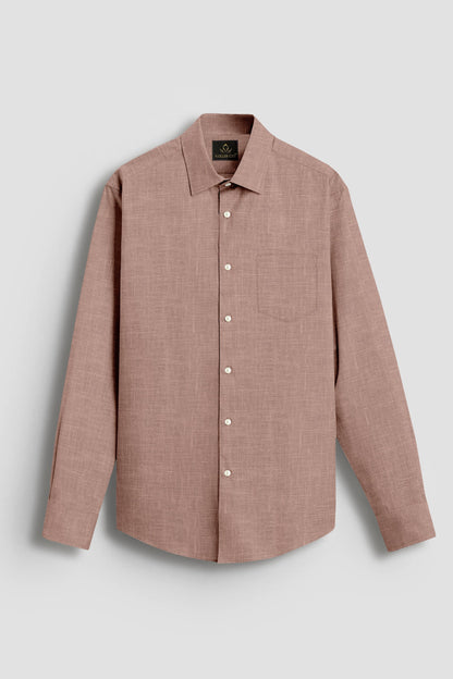 Roebuck Brown Cotton Linen Shirt