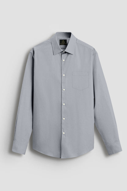 Gray Giza Cotton Shirt