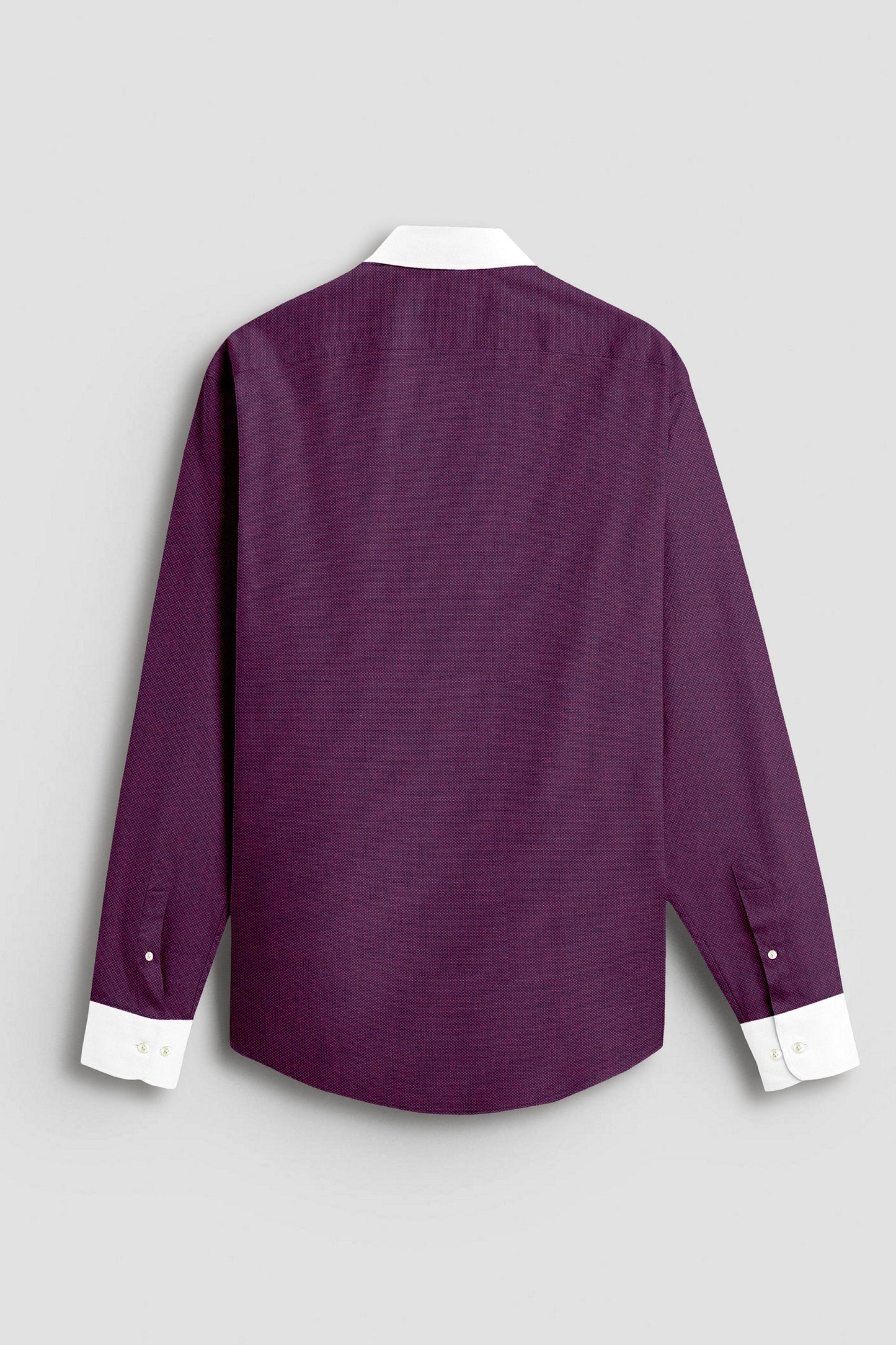 Gloxinia Purple Two Toned Premium Oxford Designer Cotton Shirt