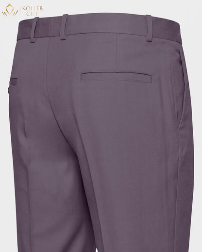 Graphite Purple Wool Rich Slight Stretch Pant