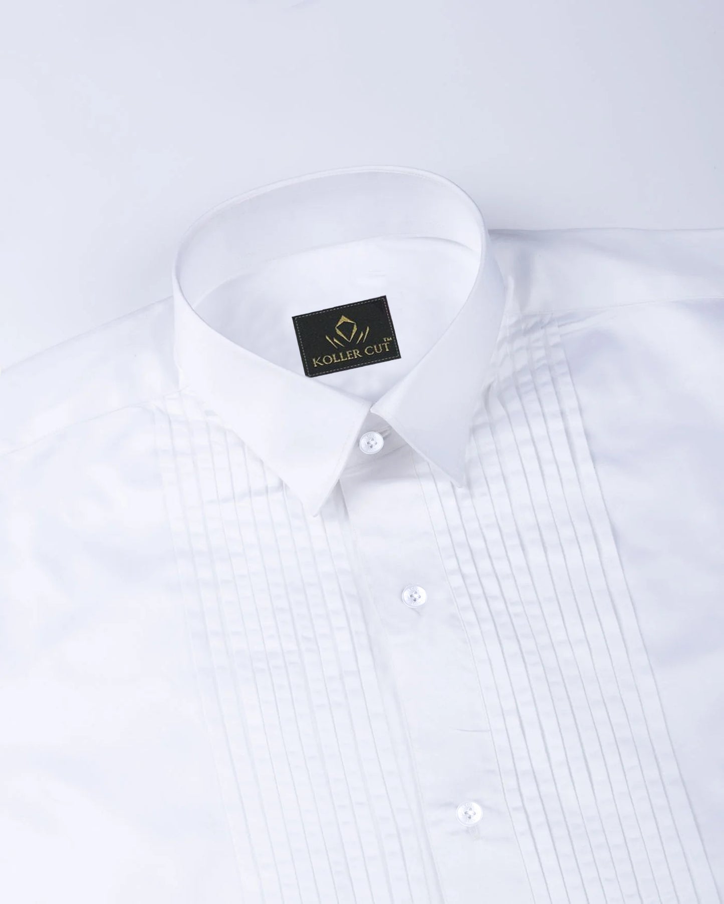 Snow White Giza Cotton Tuxedo Shirt