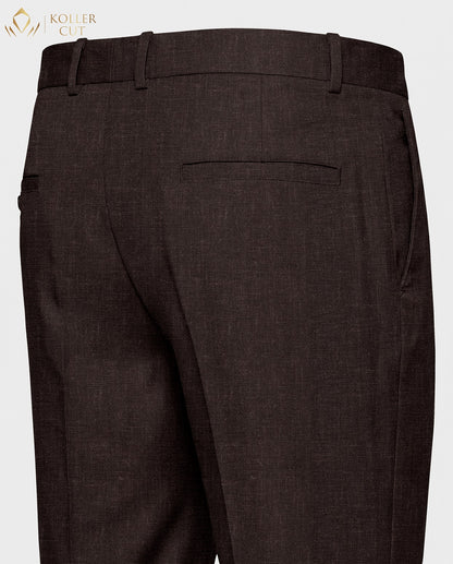 Espresso Brown Luxurious Linen Blend Pant