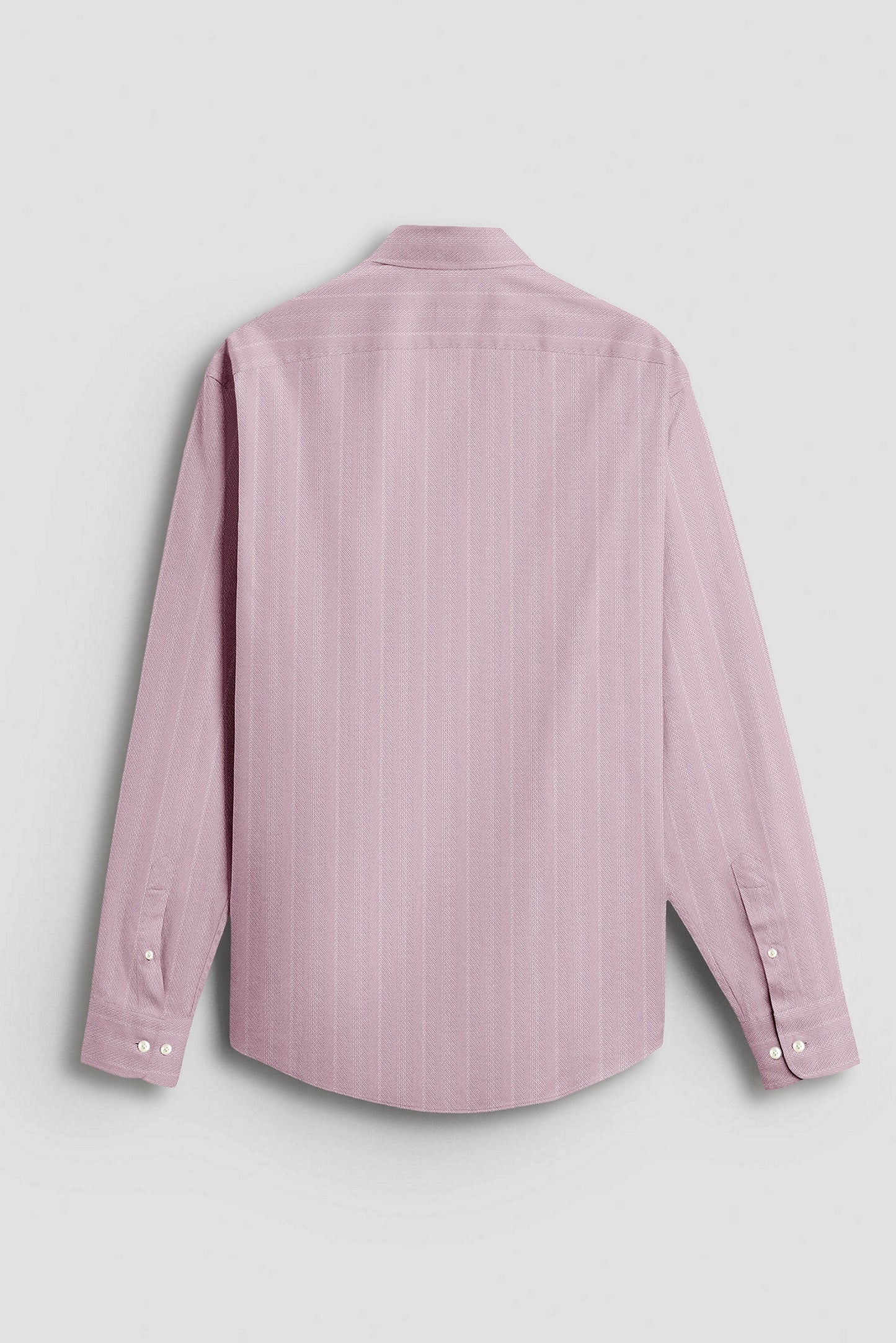 Valerian Pink Chevron Stripes 2 ply Cotton Shirt  