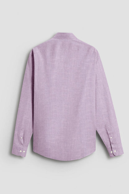 Wisteria Purple Cotton Linen Shirt