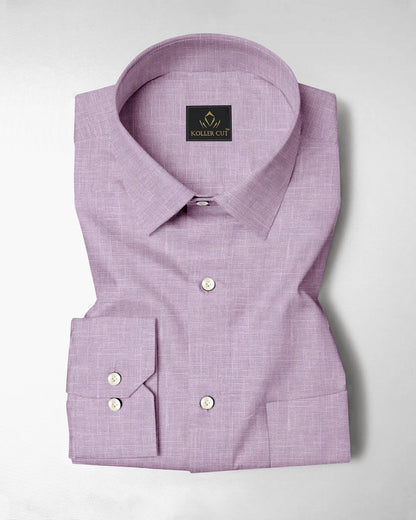 Wisteria Purple Cotton Linen Shirt
